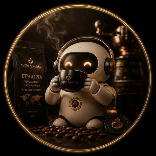 Робот смотрит IPTV и пьёт ароматный кофе CoffeeSpecialty